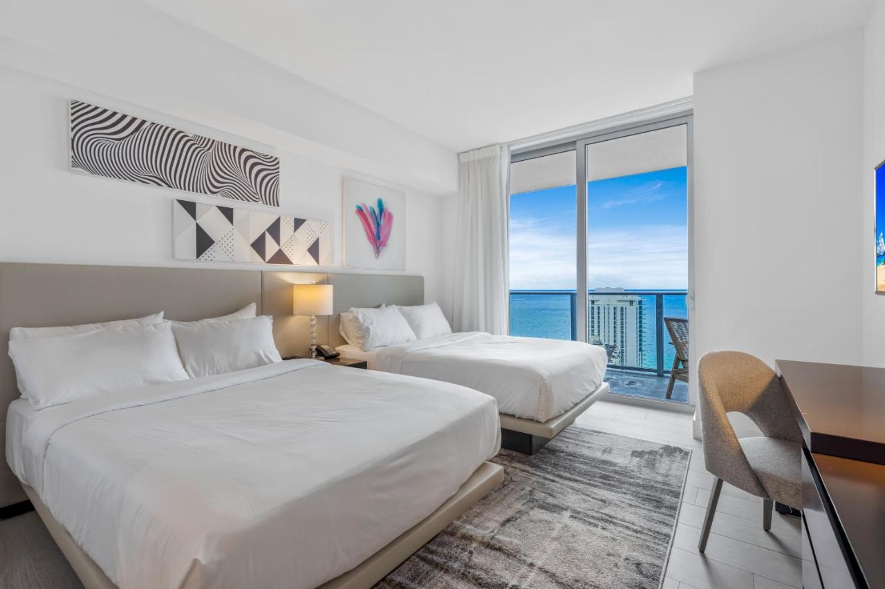 Hyde House - Luxury Waterfront 2Br 2Ba Apartment Suite With Direct Ocean View, Roof Top Pool, Resort Amenities Hollywood Bagian luar foto