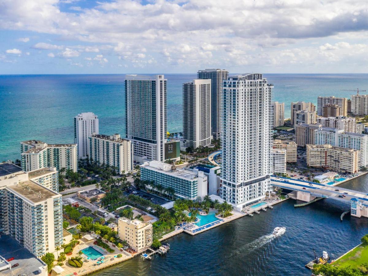 Hyde House - Luxury Waterfront 2Br 2Ba Apartment Suite With Direct Ocean View, Roof Top Pool, Resort Amenities Hollywood Bagian luar foto